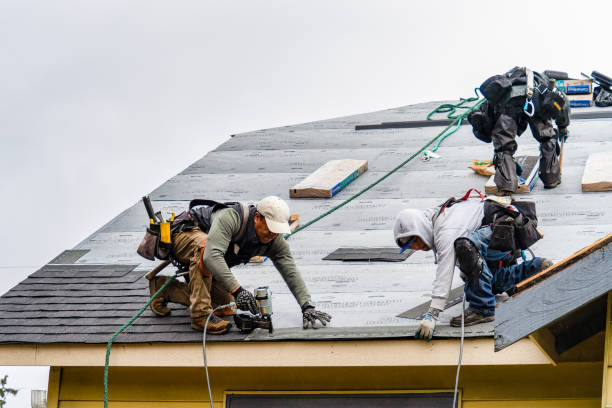 Professional Gutter Installation technician working in Kingston, OK